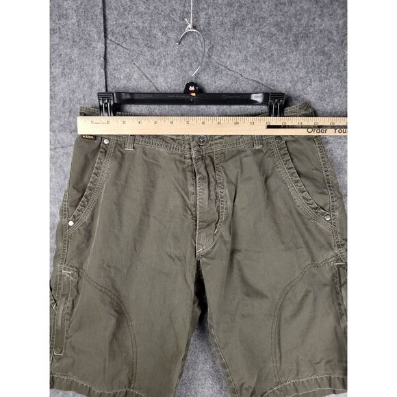 Kuhl Cargo Shorts Men's 30 Vintage Patina Hiking 11" Inseam Zip Pocket - Picture 4 of 7